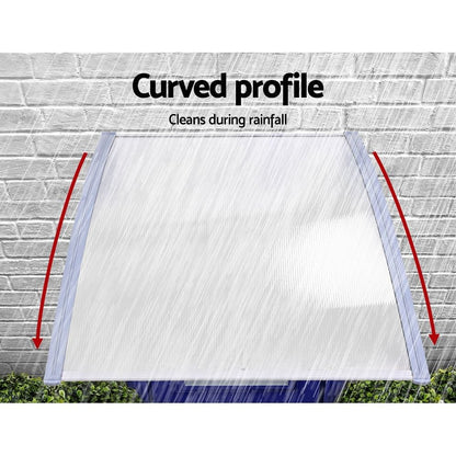 Instahut Window Door Awning Door Canopy Outdoor Patio Sun Shield 1.5mx4m DIY