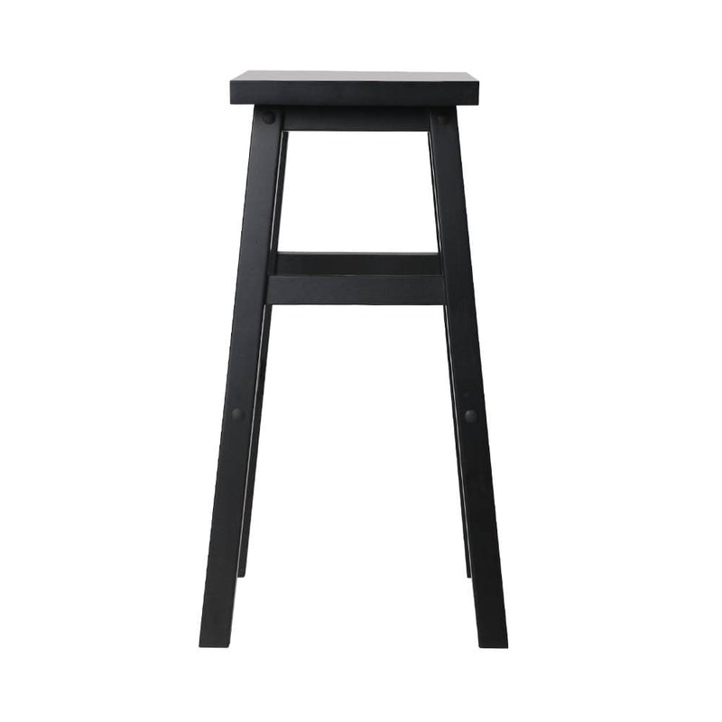 Artiss Bar Stools Kitchen Counter Stools Wooden Chairs Black x4