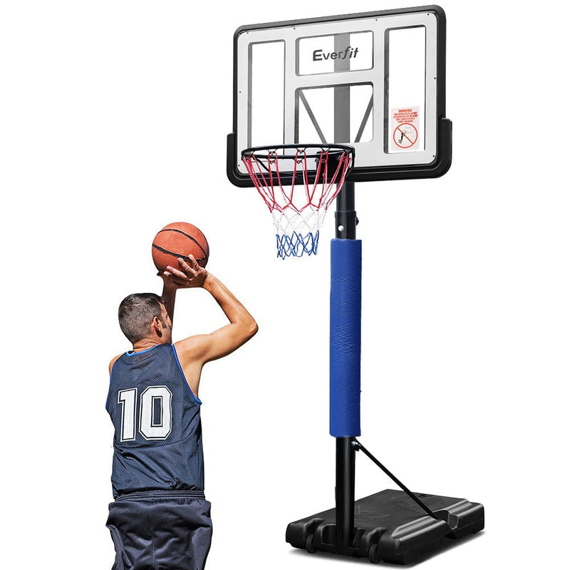 Everfit 3.05M Basketball Hoop Stand System Adjustable Height Portable Pro Blue