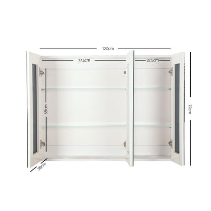 Cefito Bathroom Mirror Cabinet 1200x720mm White
