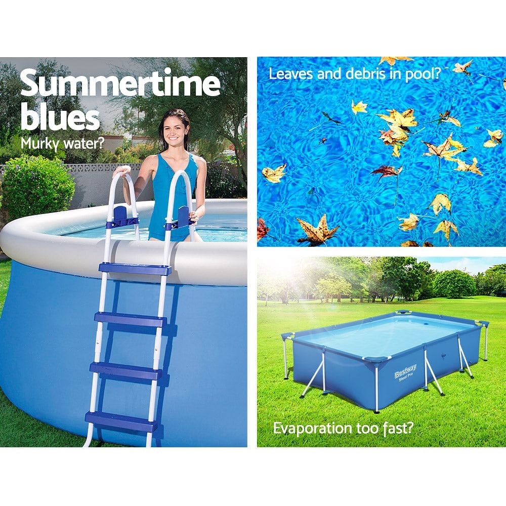 Bestway 58017 Pool Cover Fits 4x2.11m Above Ground Swimming Pool PE Blanket