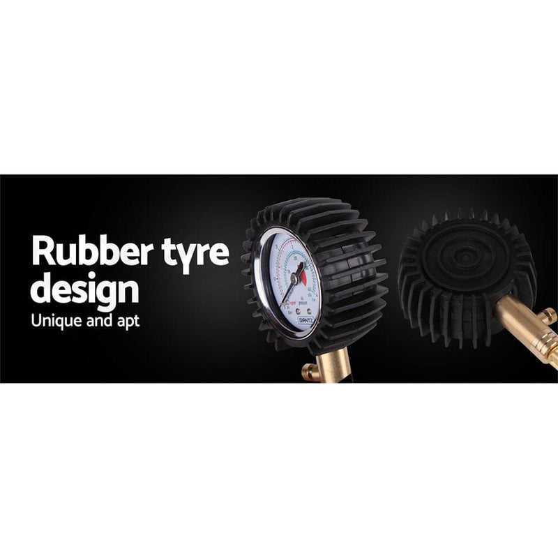 Giantz Tyre Deflater with Pressure Gauge Valve