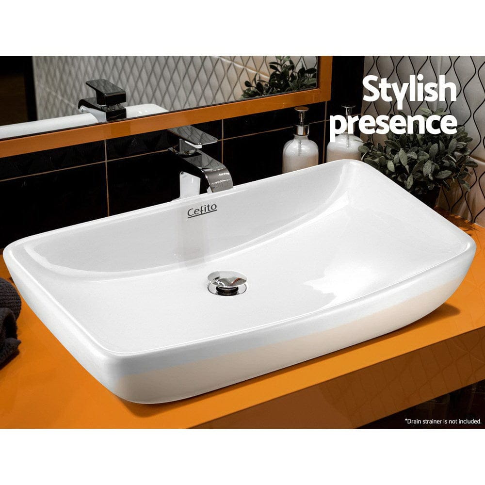 Cefito Bathroom Basin Ceramic Vanity Sink Hand Wash Bowl 60x38cm