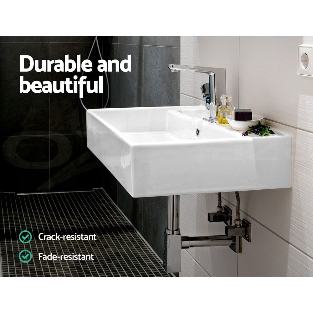 Cefito Bathroom Basin Ceramic Vanity Sink Hand Wash Bowl 41x41cm