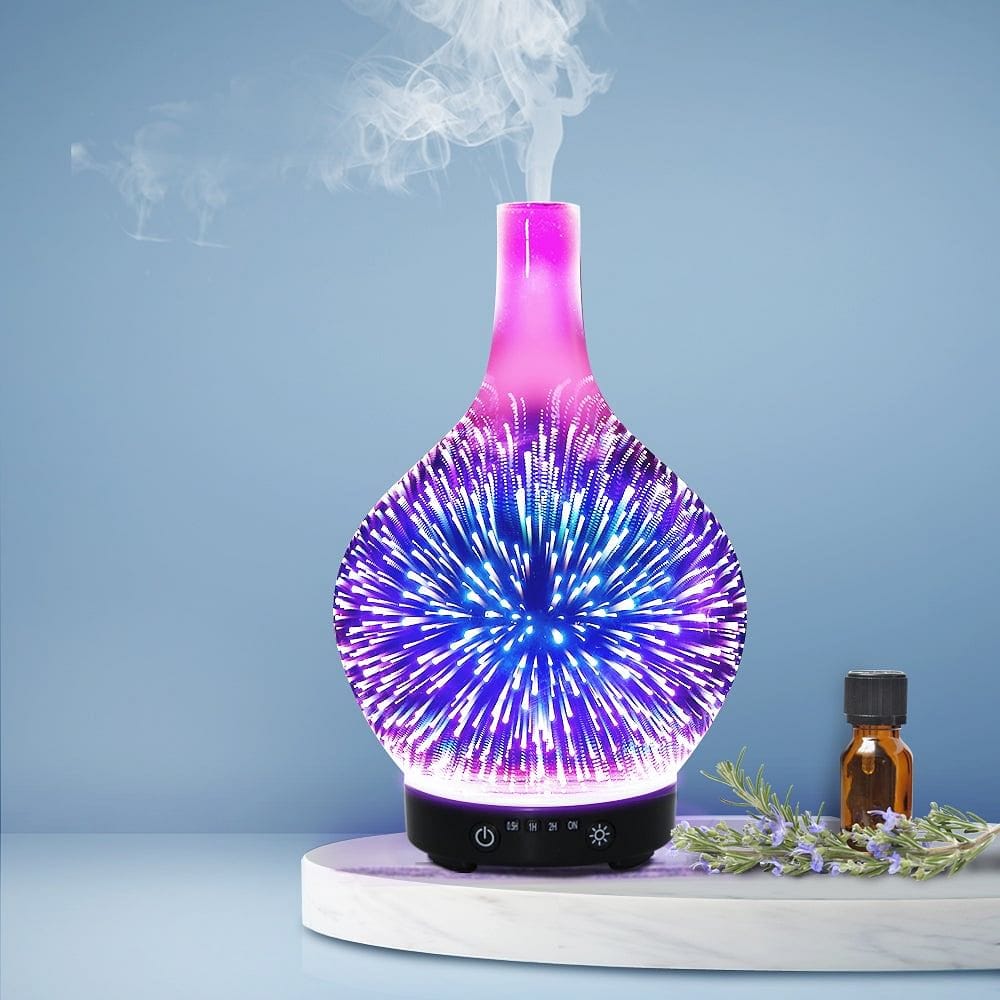 Devanti Aroma Diffuser Aromatherapy 3D Glass 100ml