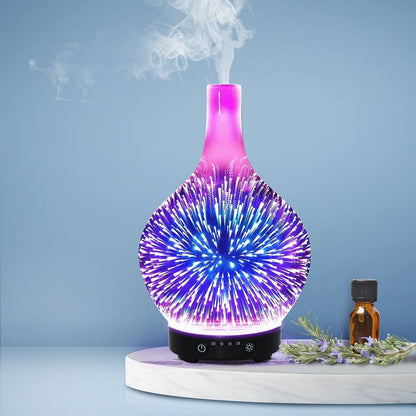 Devanti Aroma Diffuser Aromatherapy 3D Glass 100ml