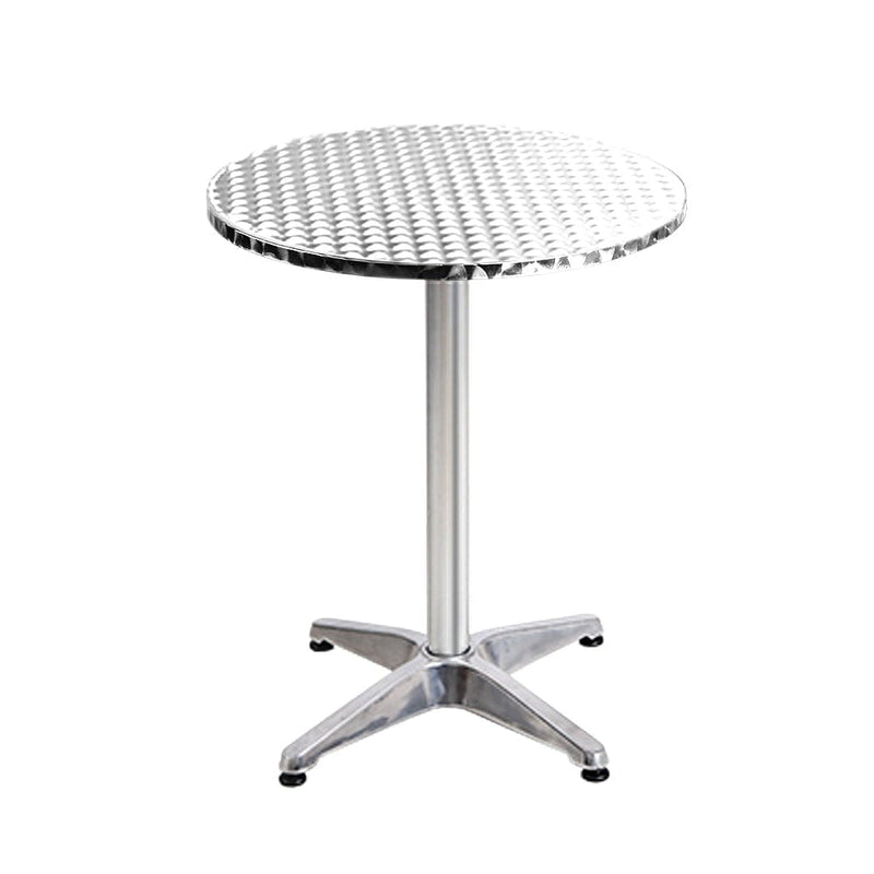 Gardeon Set of 4 Outdoor Bar Table Aluminium Round 70/110CM