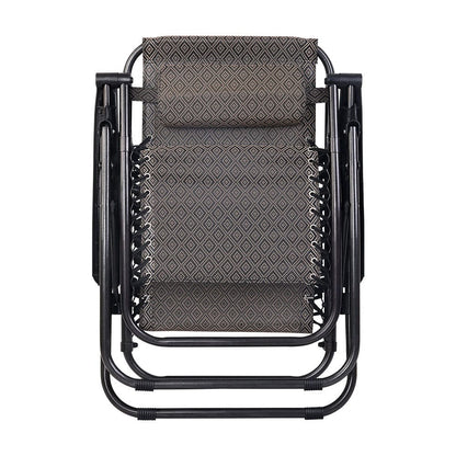 Gardeon Zero Gravity Chair Folding Outdoor Recliner Adjustable Sun Lounge Camping Beige