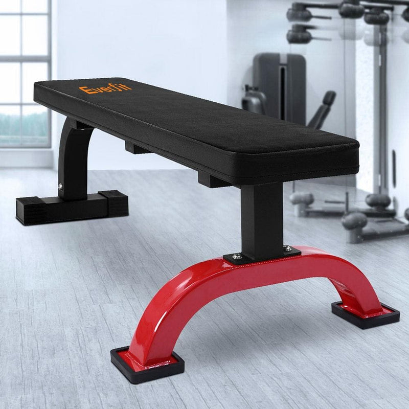 Everfit Weight Bench Flat Bench Press Home Gym Fitness 300KG Capacity