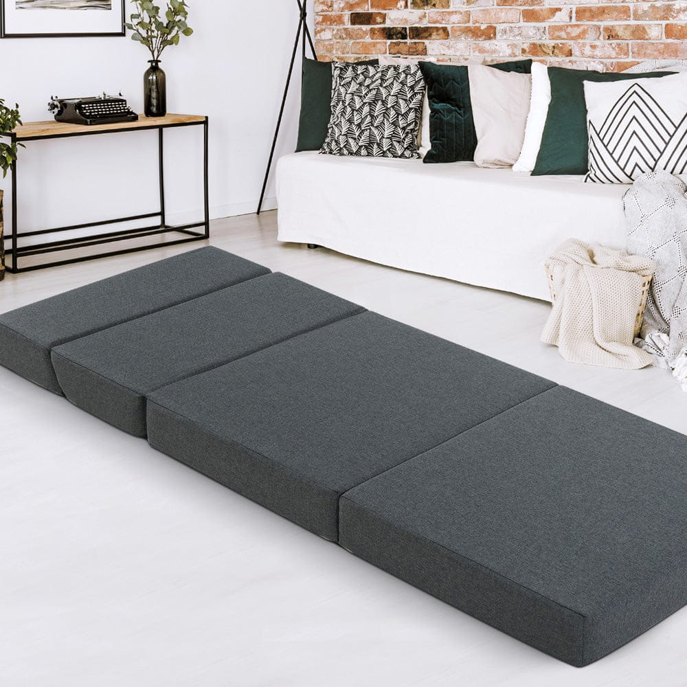 Giselle Bedding Foldable Mattress Folding Foam Bed Floor Mat Grey