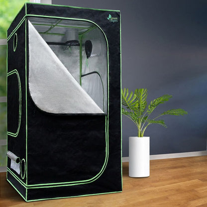 Green Fingers Grow Tent 100x100x200CM Hydroponics Kit Indoor Plant Room System