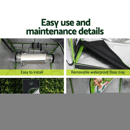 Green Fingers Grow Tent Light Kit 100x100x200CM 4500W LED Full Spectrum