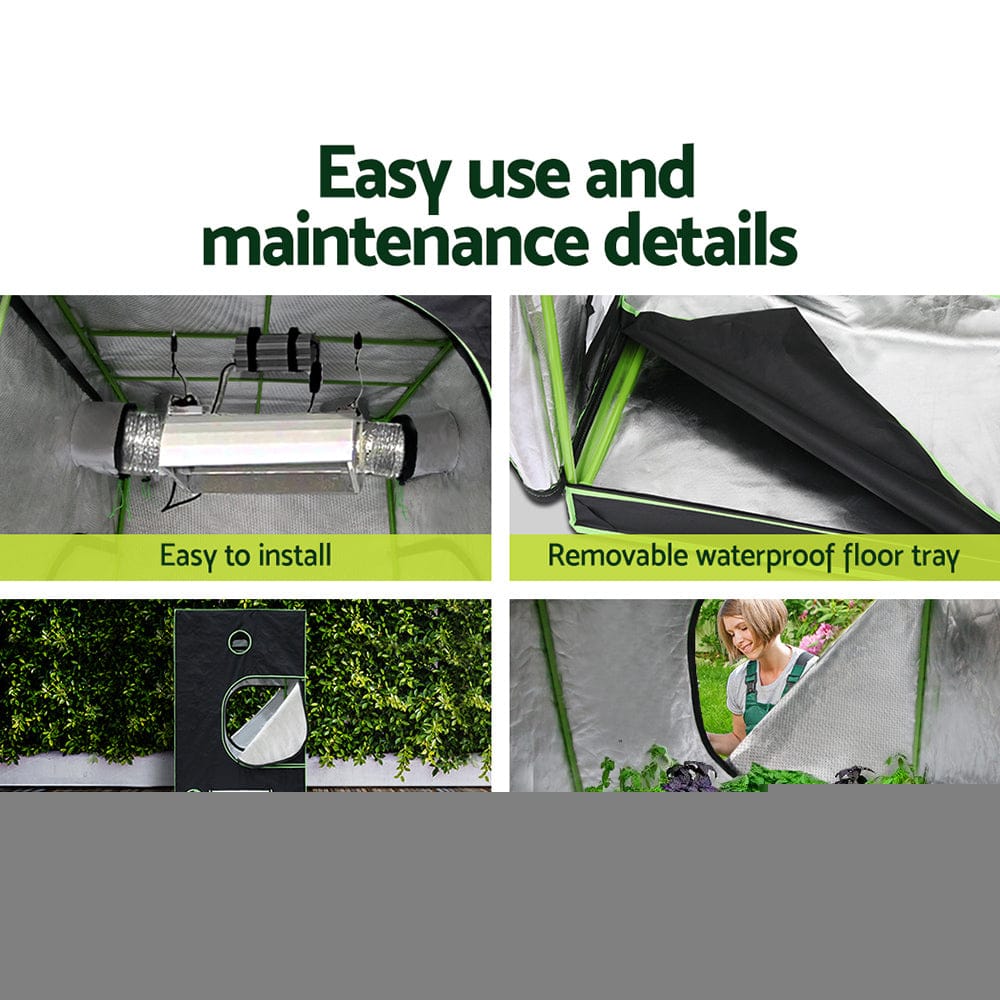 Green Fingers Grow Tent Light Kit 120x120x200CM 4500W LED Full Spectrum