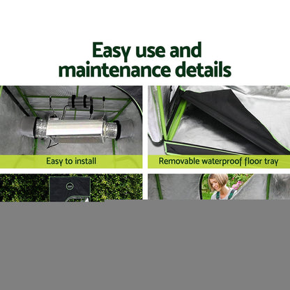 Green Fingers Grow Tent Light Kit 150x150x200CM 2200W LED Full Spectrum