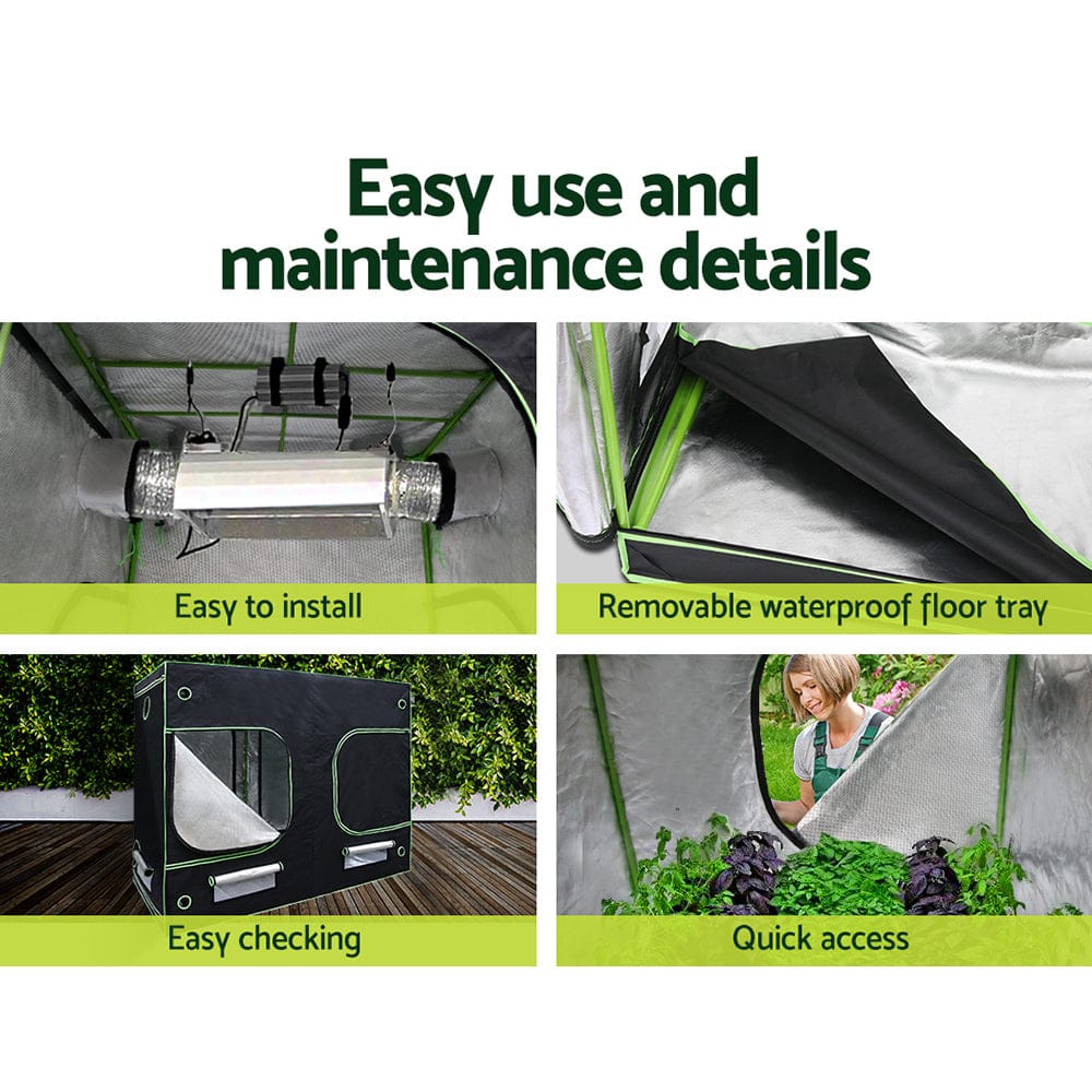Green Fingers Grow Tent Light Kit 240x120x200CM 4500W LED Full Spectrum