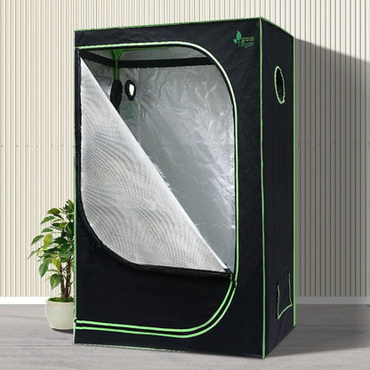 Green Fingers Grow Tent 90x50x160CM Hydroponics Kit Indoor Plant Room System