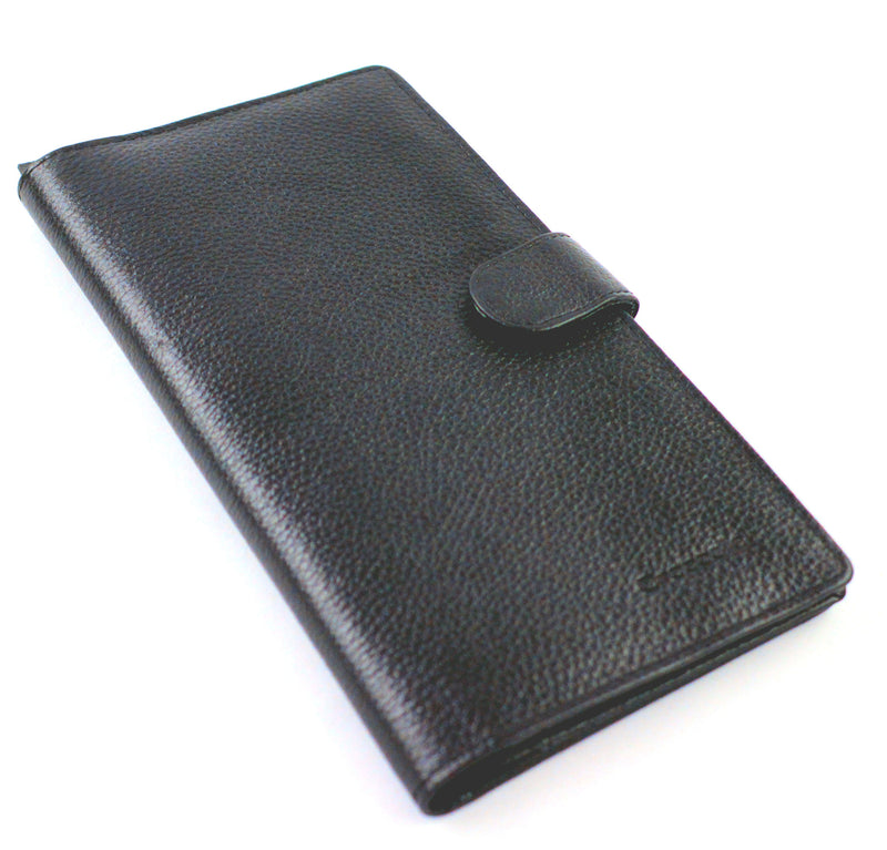 Crocodile- Genuine Leather Travel pouch / Travel Wallet - Black - LifeStylz