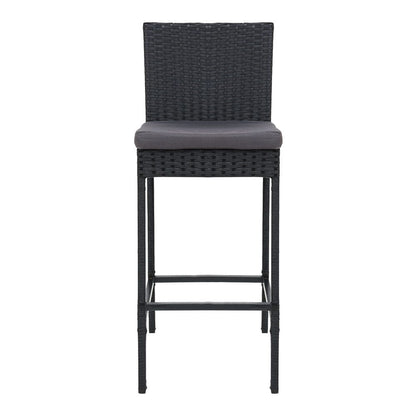 Gardeon 2-Piece Outdoor Bar Stools Dining Chair Bar Stools Rattan Furniture