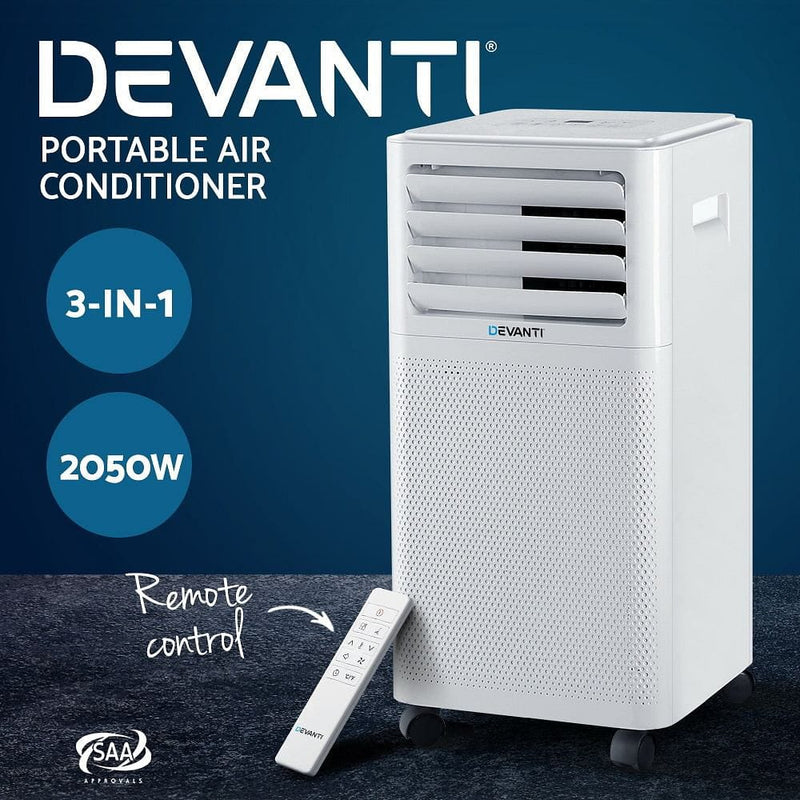 Devanti Portable Air Conditioner 7000BTU