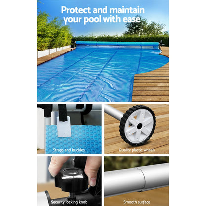 Aquabuddy Pool Cover Roller 4m Adjustable Swimming Pool Solar Blanket Reel