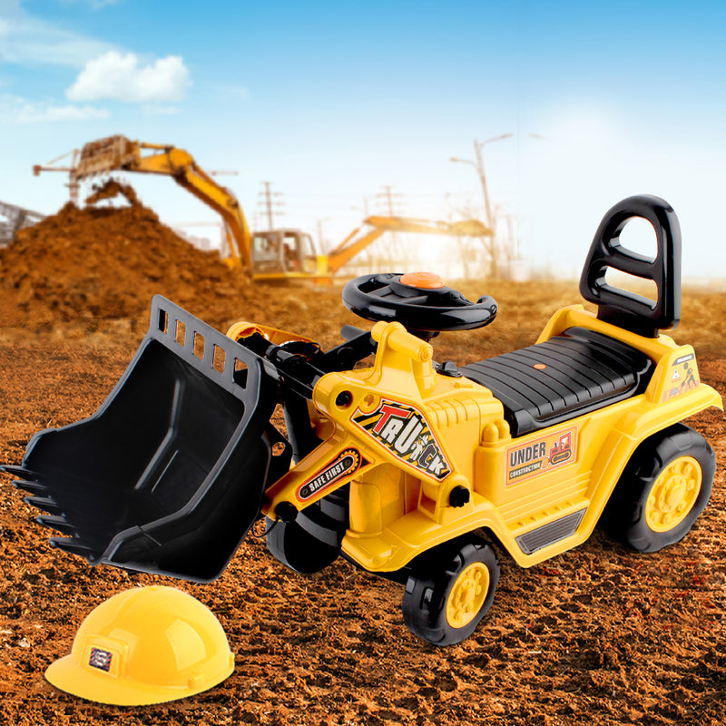 Keezi Ride On Car Toys Kids Excavator Bulldozer Sandpit Digger Car Pretend Play