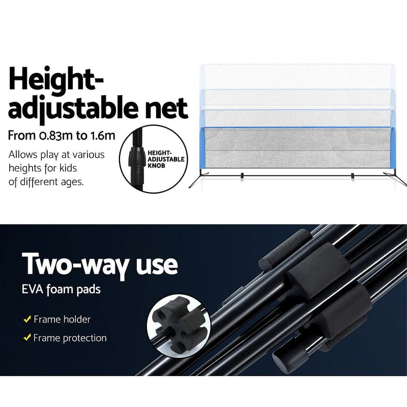 Everfit 4m Badminton Tennis Net Portable Volleyball Kit Adjustable Height