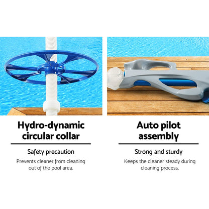 Aqua Buddy Swimming Pool Cleaner Automatic Vacuum Suction 10M Hose