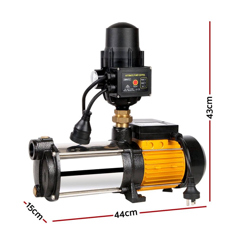 Giantz Garden Water Pump High Pressure 2500W 5-Stage Tank Irrigation Black