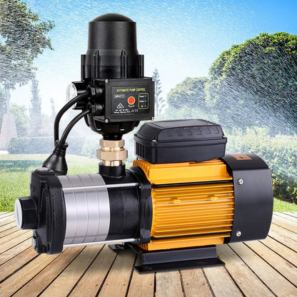 Giantz Garden Water Pump High Pressure 2000W 5-Stage Tank Irrigation Black