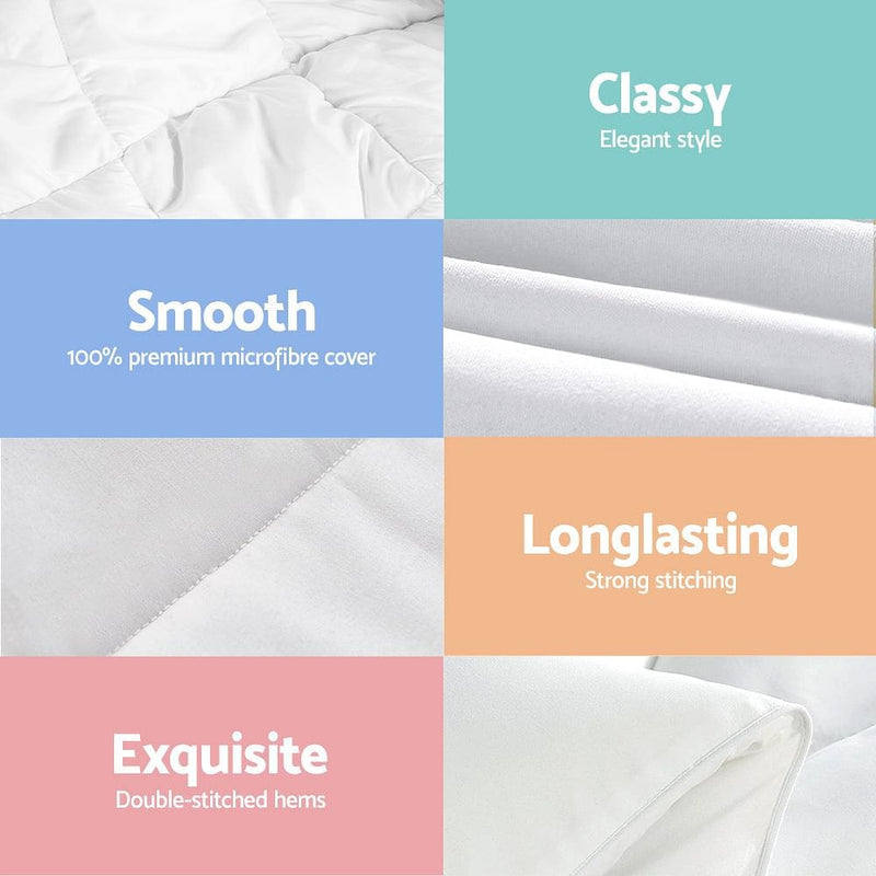 Giselle Bedding 700GSM Microfibre Bamboo Quilt King