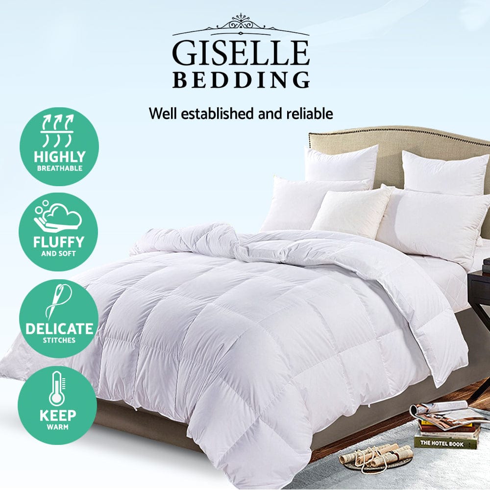 Giselle Bedding 700GSM Duck Down Feather Quilt King