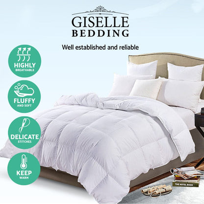 Giselle Bedding 700GSM Duck Down Feather Quilt King