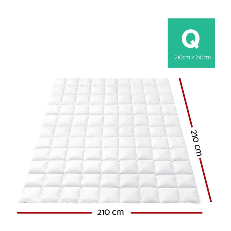 Giselle Bedding 700GSM Goose Down Feather Quilt Queen