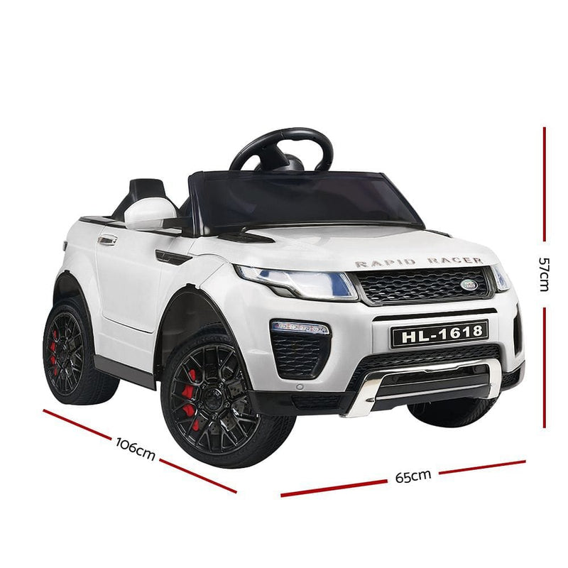 Rigo Kids Electric Ride On Car Range Rover-inspired Toy Cars Remote 12V White