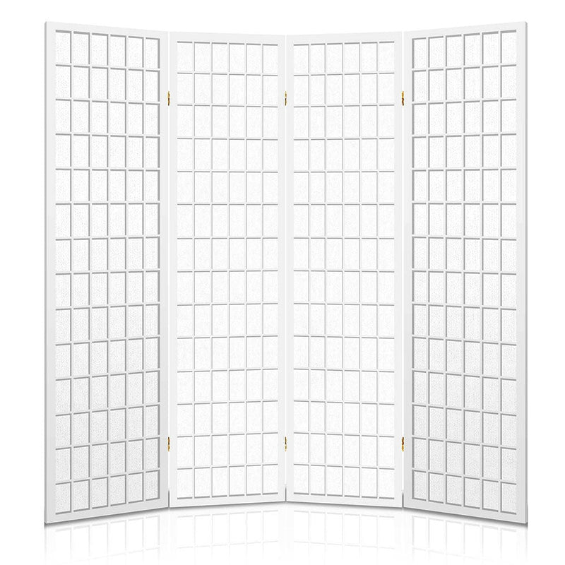 Artiss 4 Panel Room Divider Screen 174x179cm White
