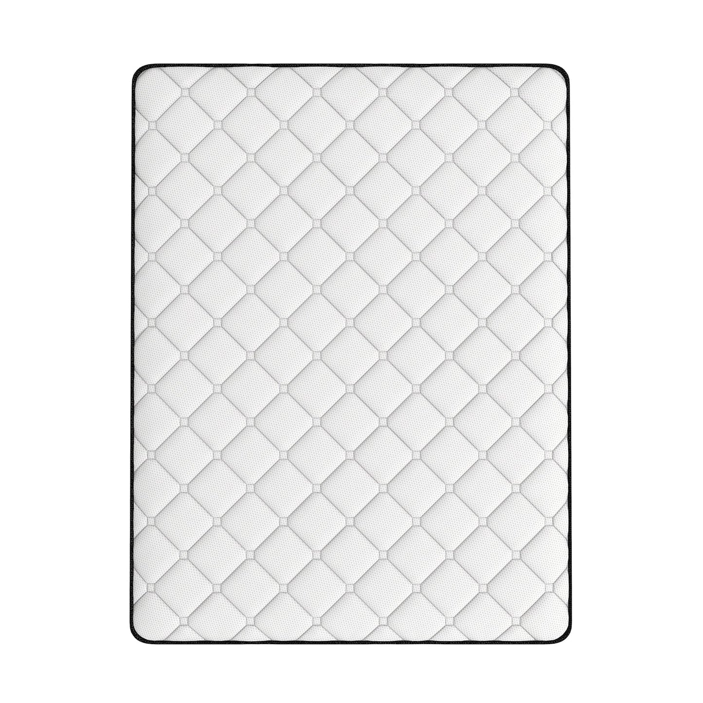 Comforpedic Mattress 5 Zone Medium Support Foam Bonnell Spring 21CM - Single - White  Black