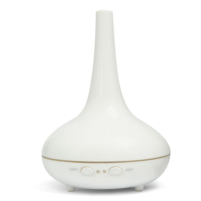 Essential Oil Diffuser Ultrasonic Humidifier Aromatherapy LED Light 200ML 3 Oils - White