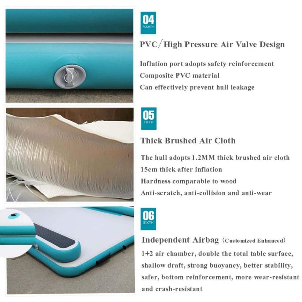 Inflatable Floating Fishing Dock Platform For Adults And Children - Plus Version