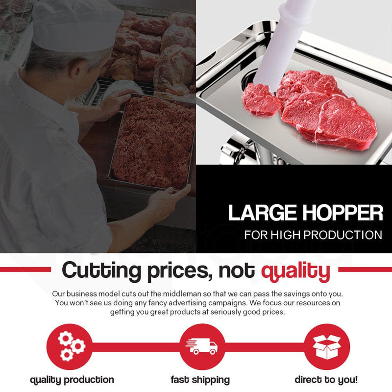 EUROCHEF Meat Grinder Mincer Food Commercial Electric Machine Chopper Shredder