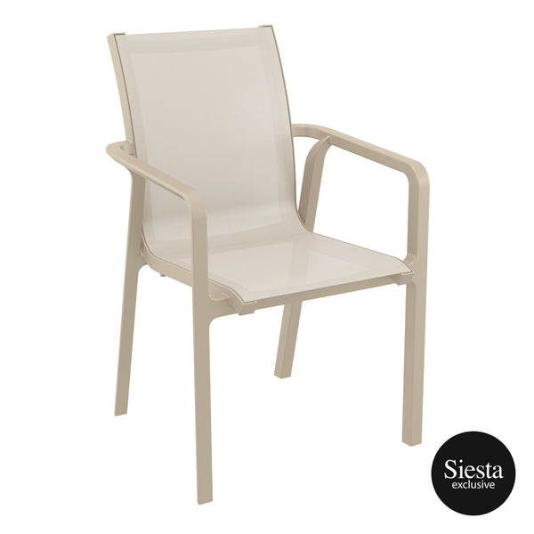 Pacific Arm Chair - Taupe/Taupe
