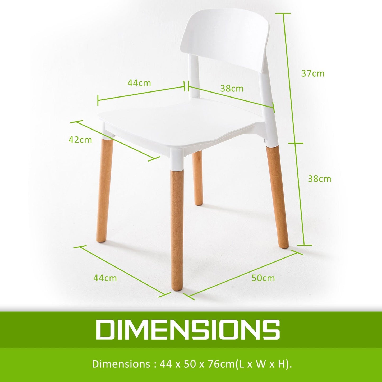 4X Retro Belloch Stackable Dining Cafe Chair WHITE