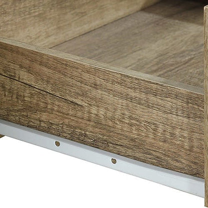 Study Desk with 2 Drawers Natural Wood like MDF Office Desk Table