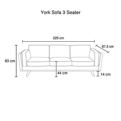 3 Seater Sofa Soft Blue in Soft Blue Velvet Fabric Lounge Set for Living Room Couch with Wooden Frame