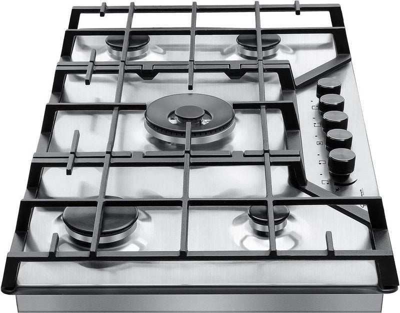 Empava Gas Cooktop 83cm Kitchen Stove 5 Burner Cook Top NG LPG Convertible in Stainless Steel