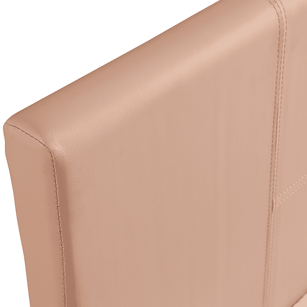 Single PU Leather Bed Frame Pink