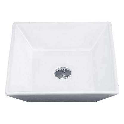 Bathroom Ceramic Rectangular Above Countertop Basin for Vanity
