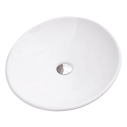 Bathroom Ceramic Oval Above Countertop Basin for Vanity