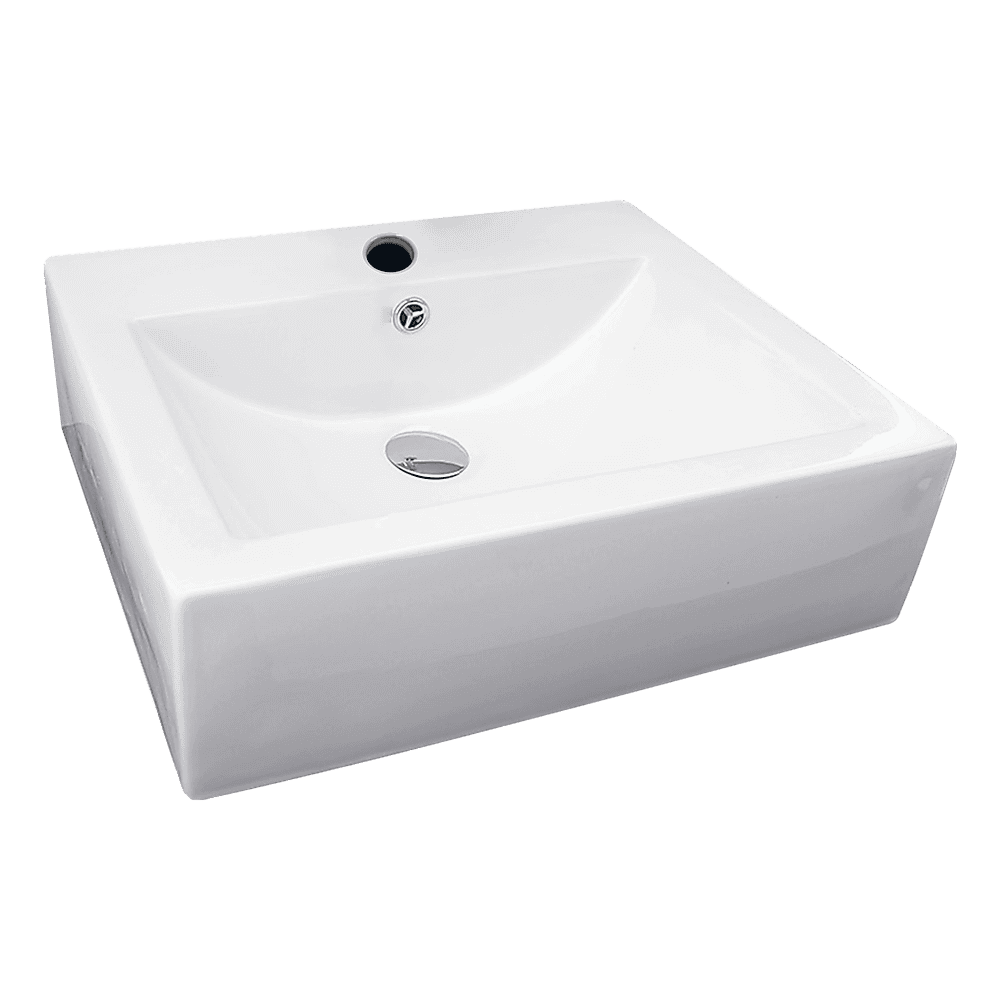 Ceramic Rectangular Above Countertop Basin for Vanity