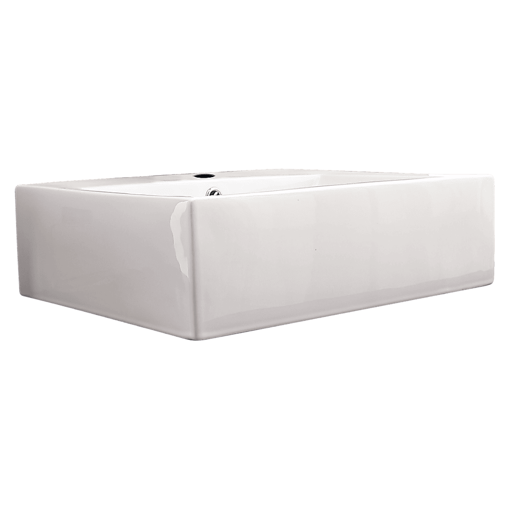 Ceramic Rectangular Above Countertop Basin for Vanity