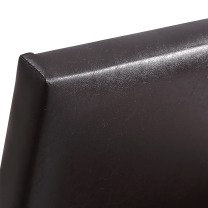 Single PU Leather Bed Frame Brown